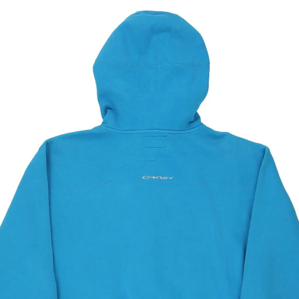 Oakley Hoodie - Large Blue Cotton Blend