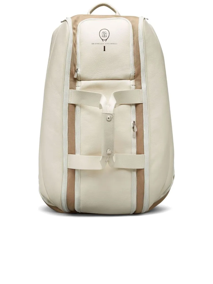 Panelled Leather Backpack