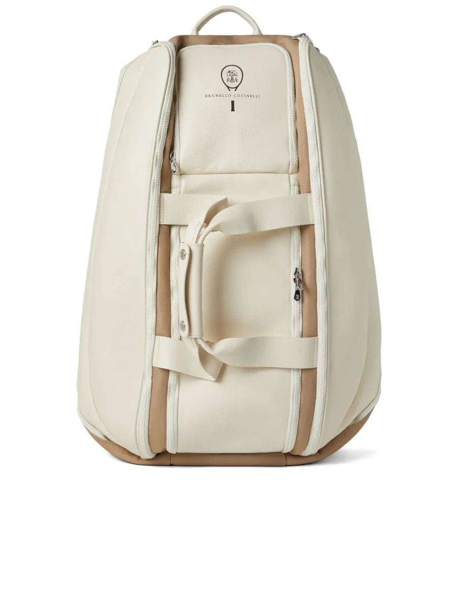 Panelled Leather Backpack