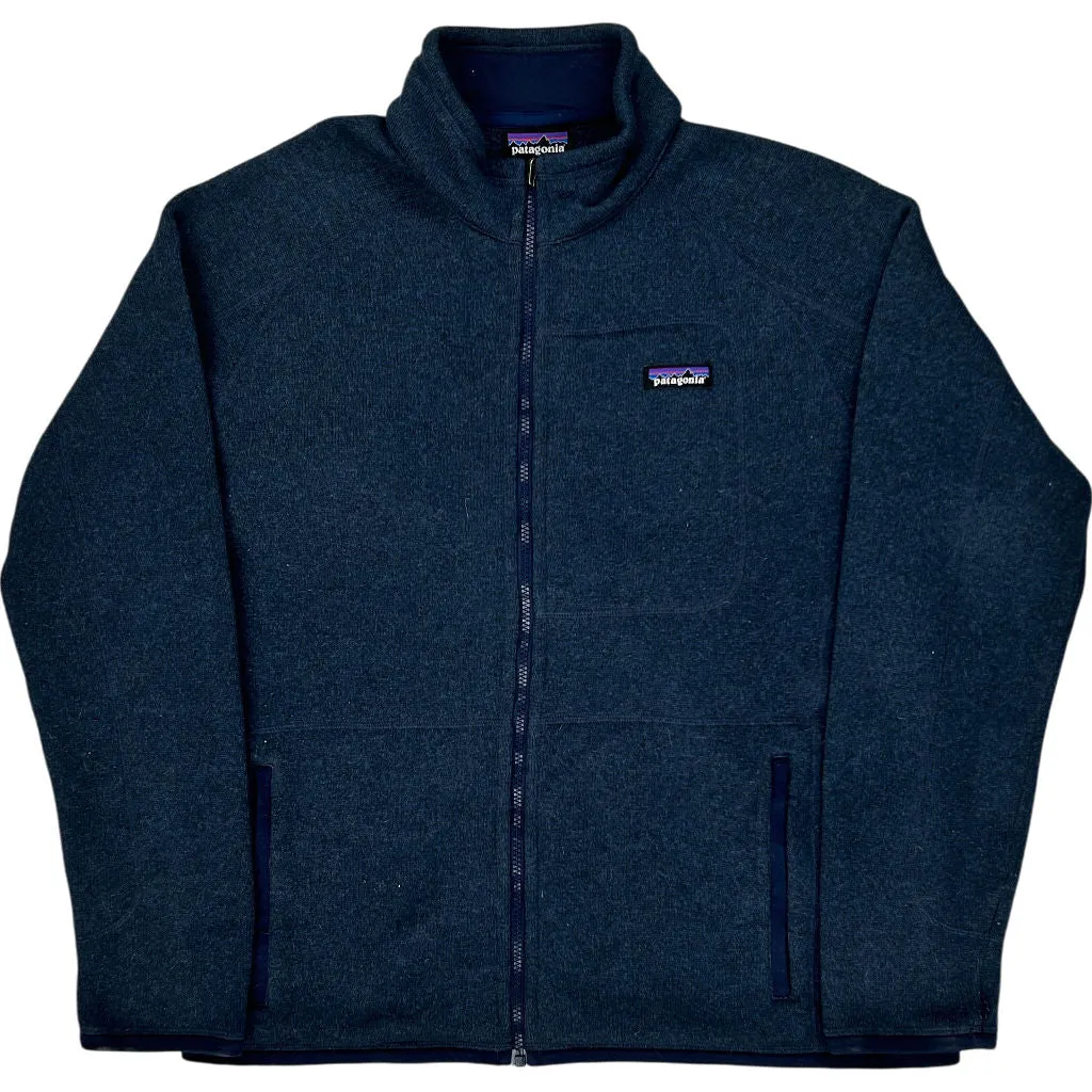 Patagonia Fleece Fleece Jacket - Large - Navy Polyester