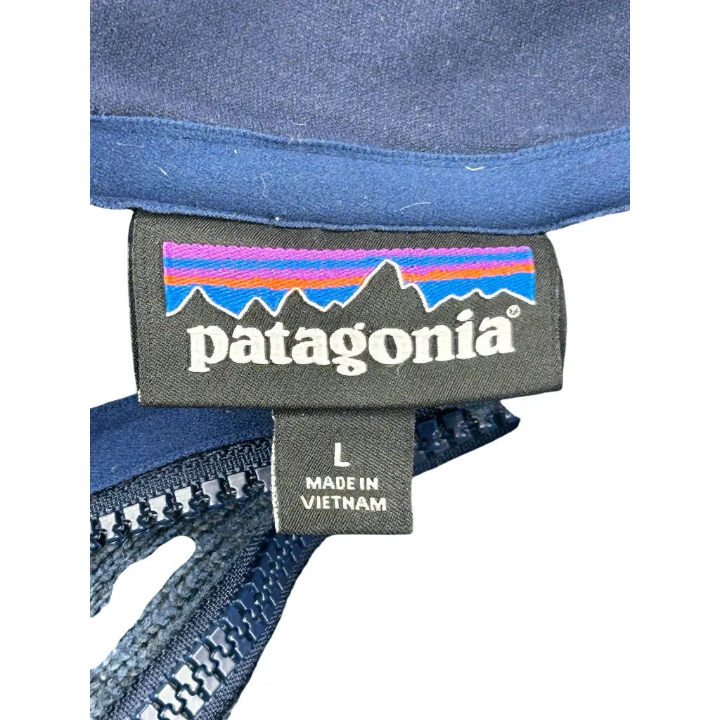 Patagonia Fleece Fleece Jacket - Large - Navy Polyester