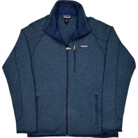 Patagonia Full-Zip Fleece Jacket - Large - Navy Polyester