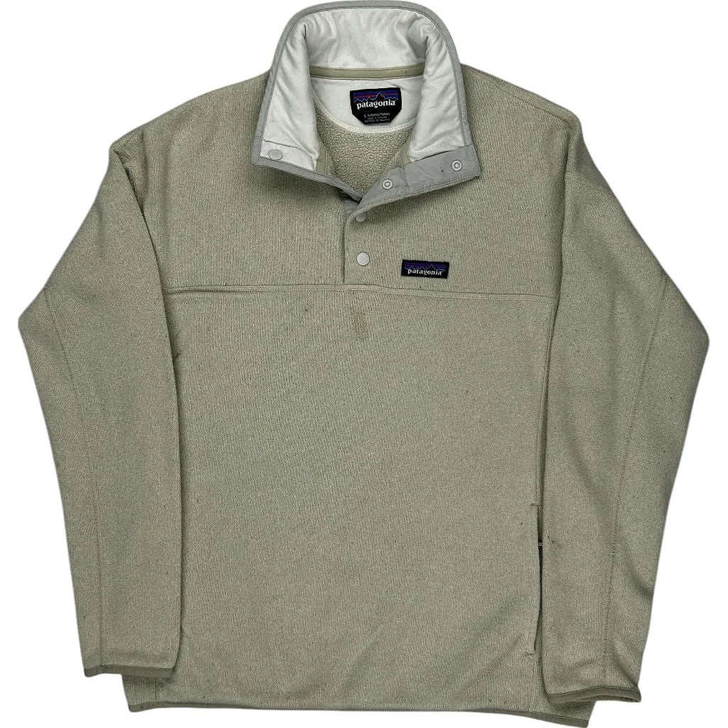 Patagonia Snap-T Fleece Pullover - Large - Beige Polyester