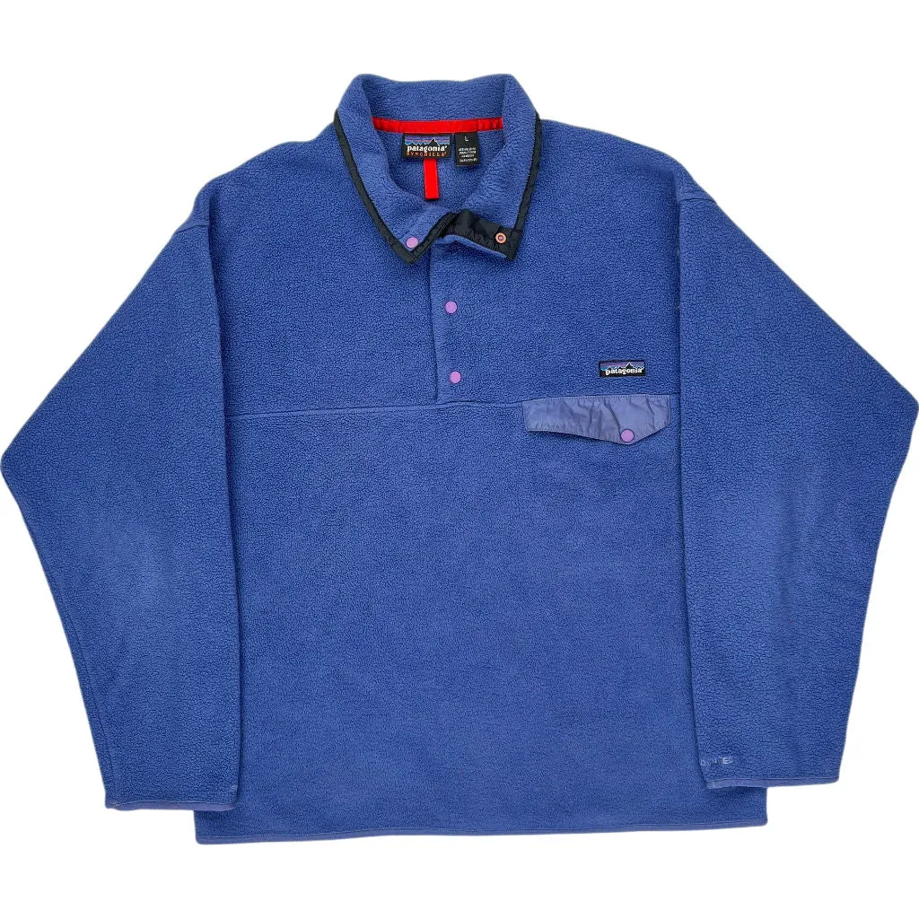 Patagonia Synchilla Fleece Pullover - Large - Blue Polyester