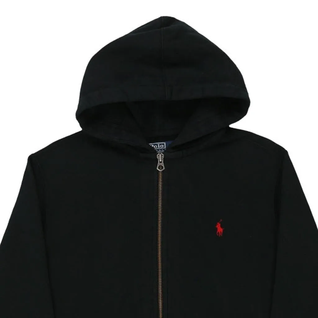 Polo Ralph Lauren Hoodie - Medium Black Cotton Blend