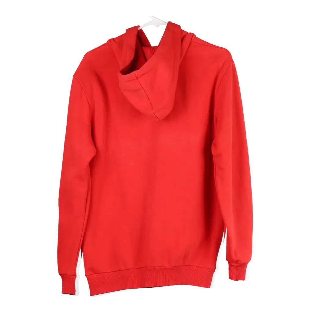 Puma Spellout Hoodie - Small Red Cotton