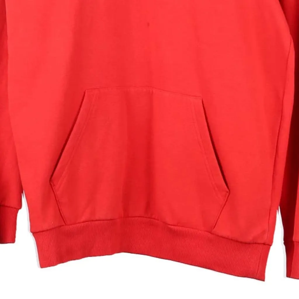 Puma Spellout Hoodie - Small Red Cotton