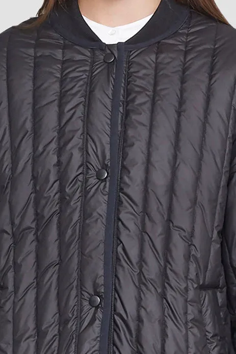 Quilted Single-Breasted Jacket