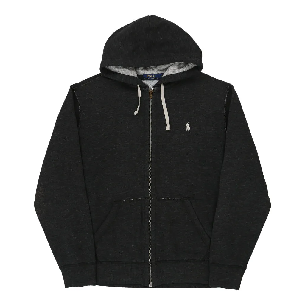 Ralph Lauren Hoodie - Medium Black Cotton Blend