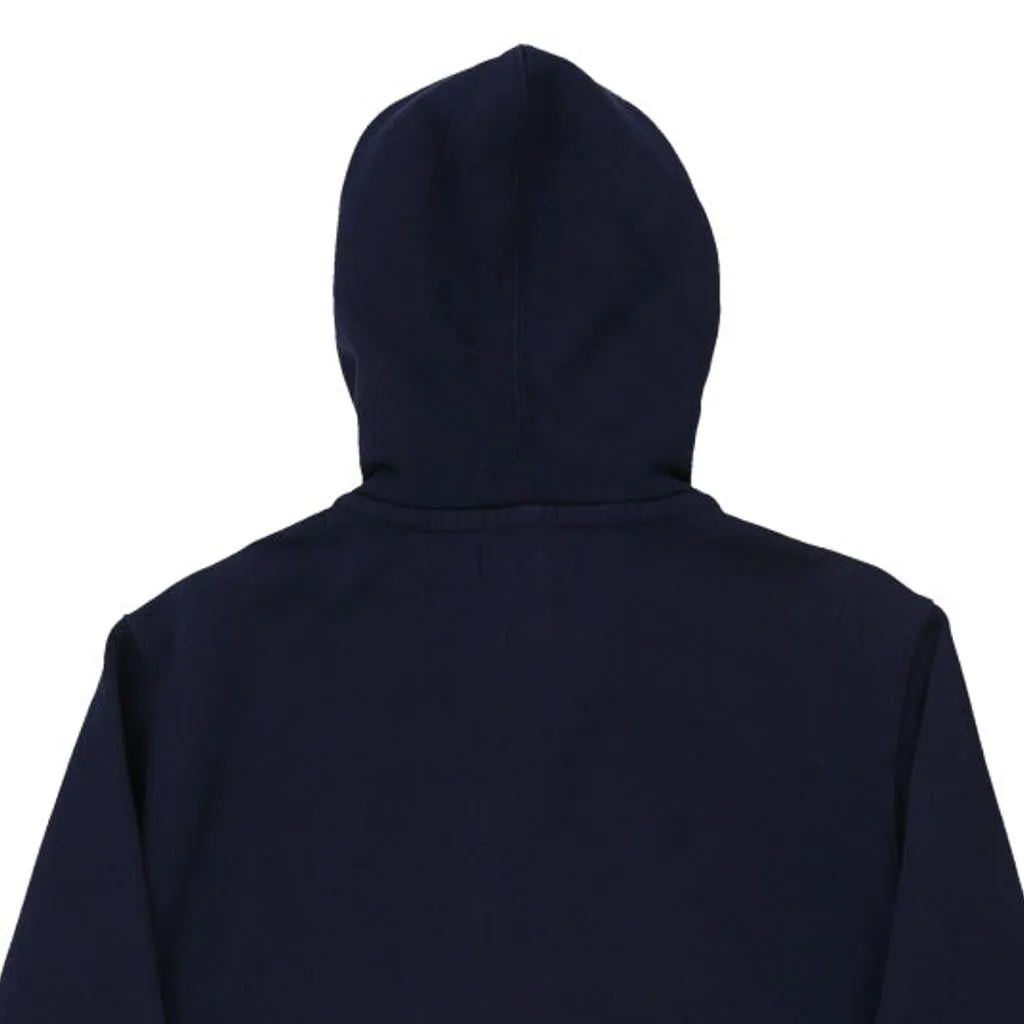 Ralph Lauren Hoodie - Medium Navy Cotton Blend