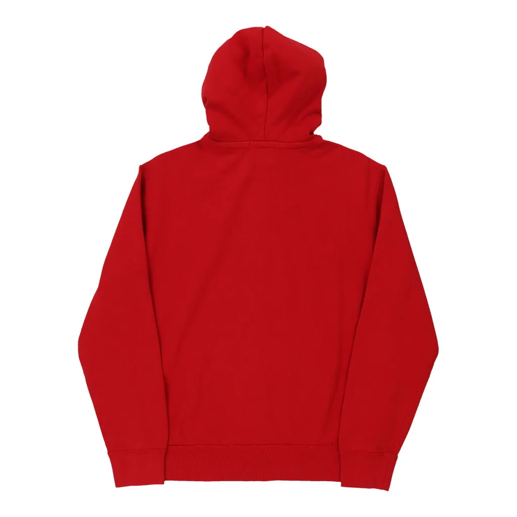 Ralph Lauren Hoodie - Medium Red Cotton Blend