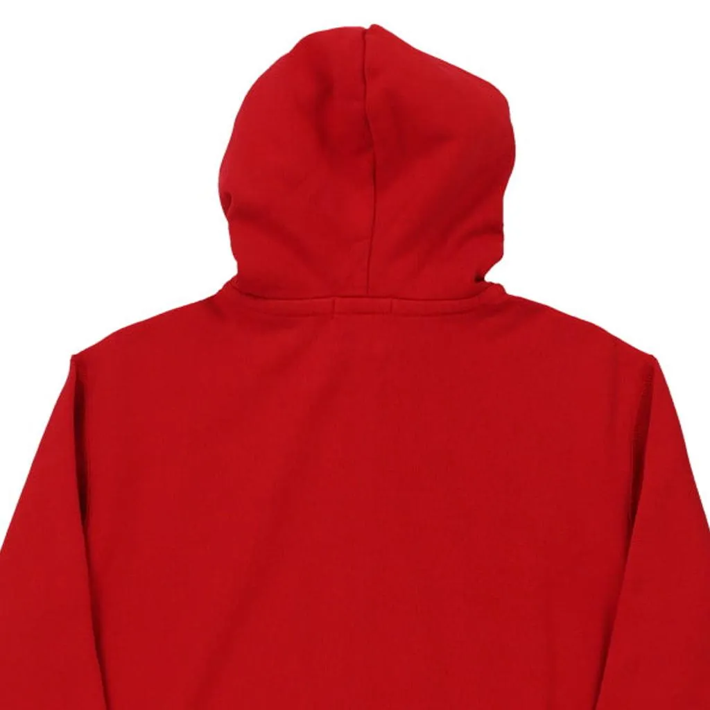 Ralph Lauren Hoodie - Medium Red Cotton Blend