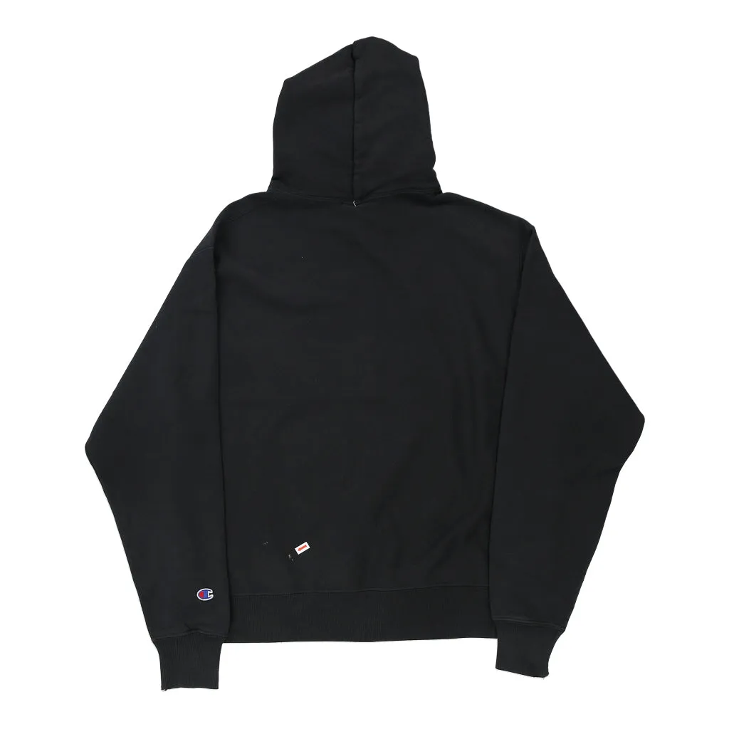 Reverse Weave Champion Hoodie - Large Black Cotton Blend