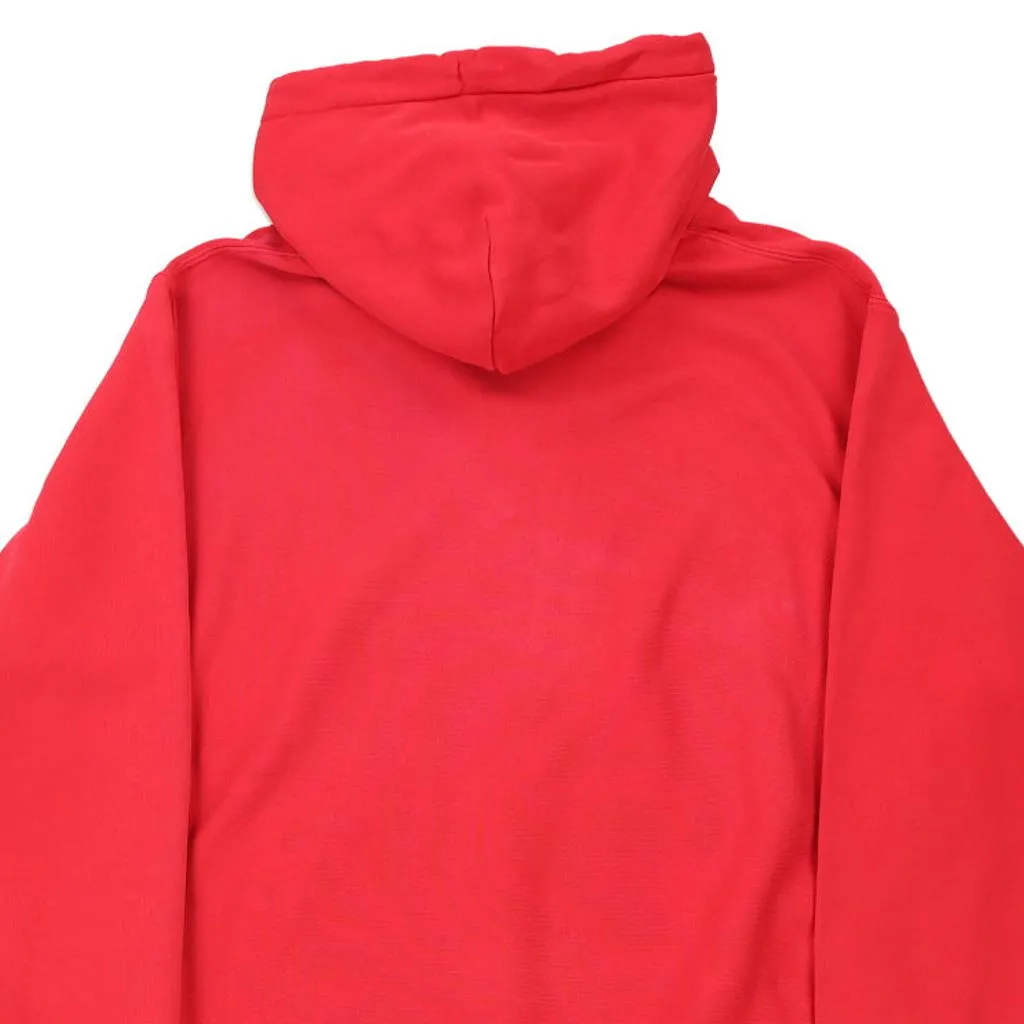 Reverse Weave Champion Hoodie - Large Red Cotton Blend