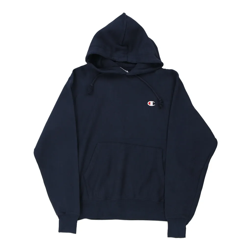 Reverse Weave Champion Hoodie - Medium Navy Cotton Blend