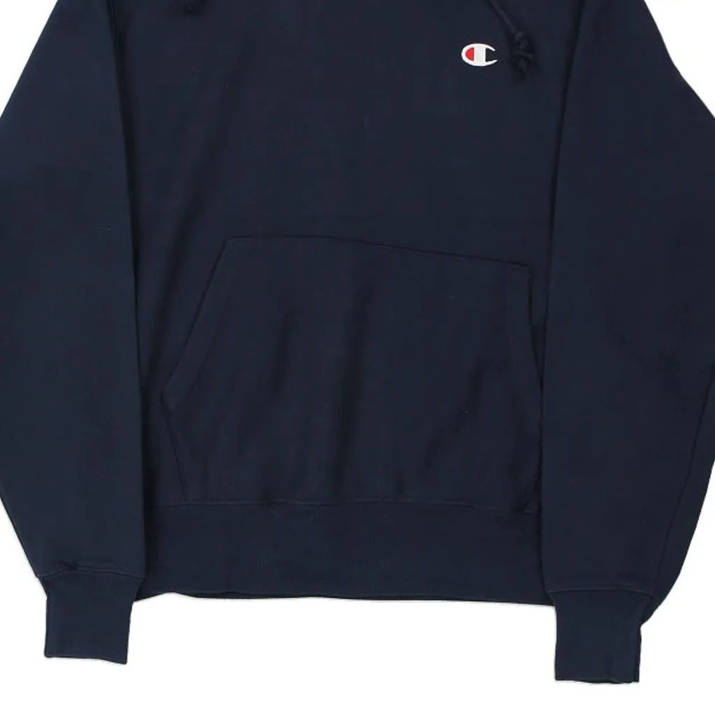 Reverse Weave Champion Hoodie - Medium Navy Cotton Blend