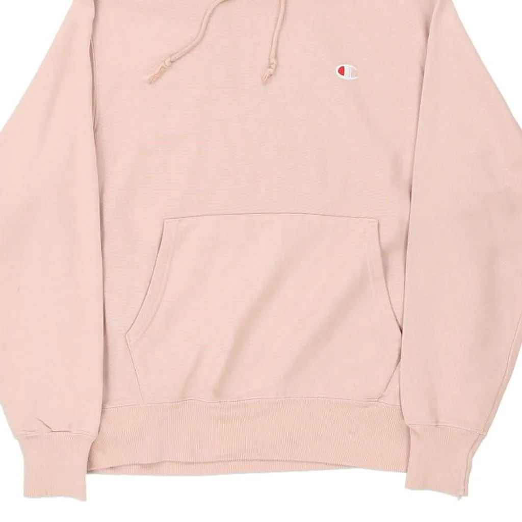 Reverse Weave Champion Hoodie - Medium Pink Cotton Blend