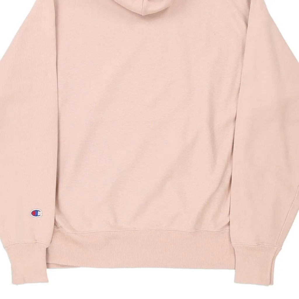 Reverse Weave Champion Hoodie - Medium Pink Cotton Blend