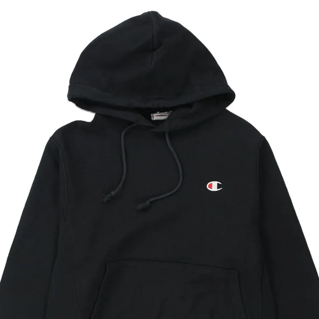 Reverse Weave Champion Hoodie - Small Black Cotton Blend