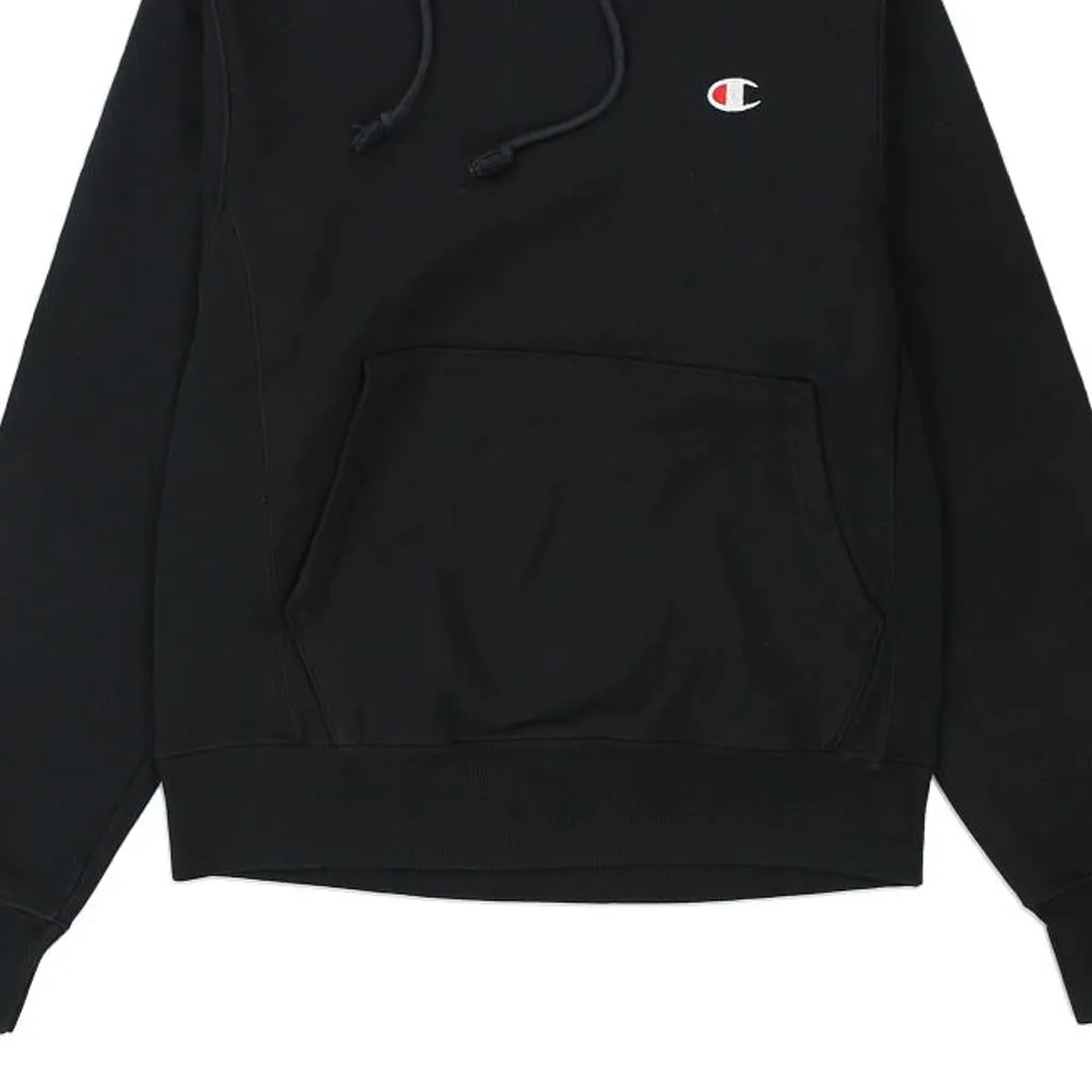 Reverse Weave Champion Hoodie - Small Black Cotton Blend