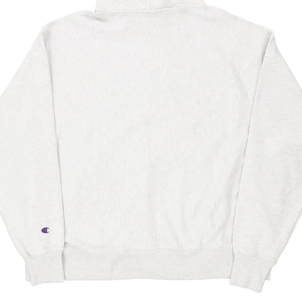 Reverse Weave Paddy's Champion Hoodie - XL White Cotton Blend