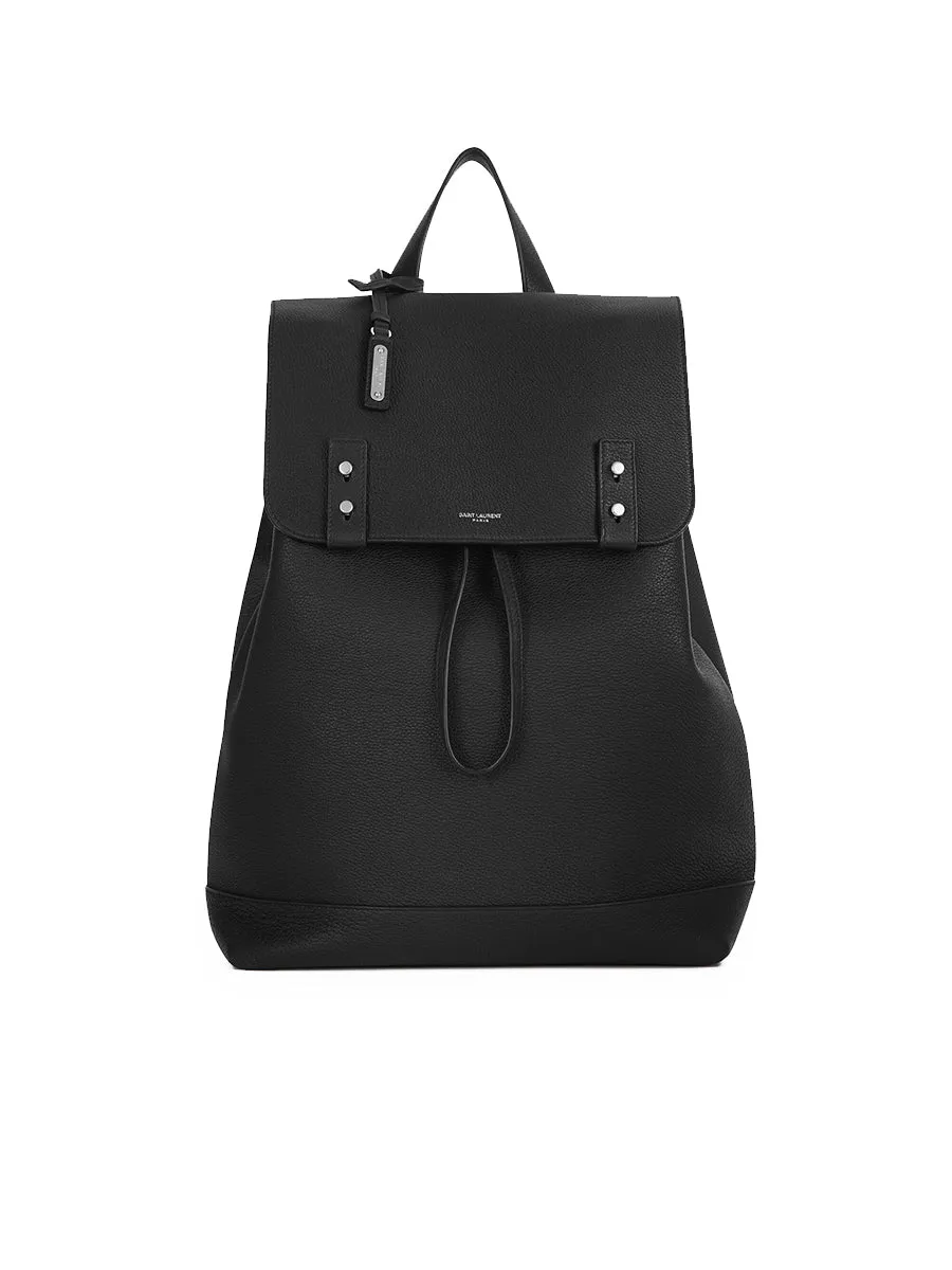 Sac De Jour Backpack Grained Leather in Black