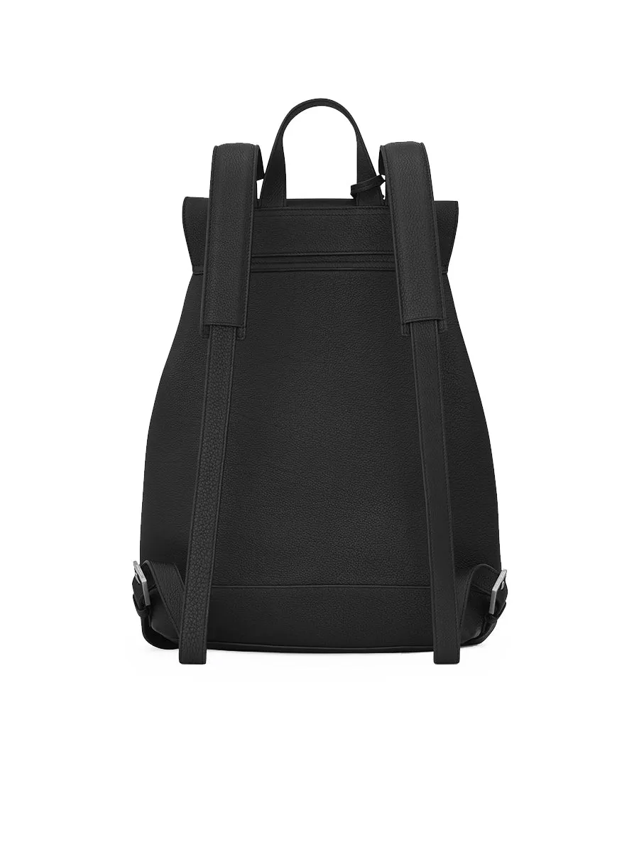 Sac De Jour Backpack Grained Leather in Black