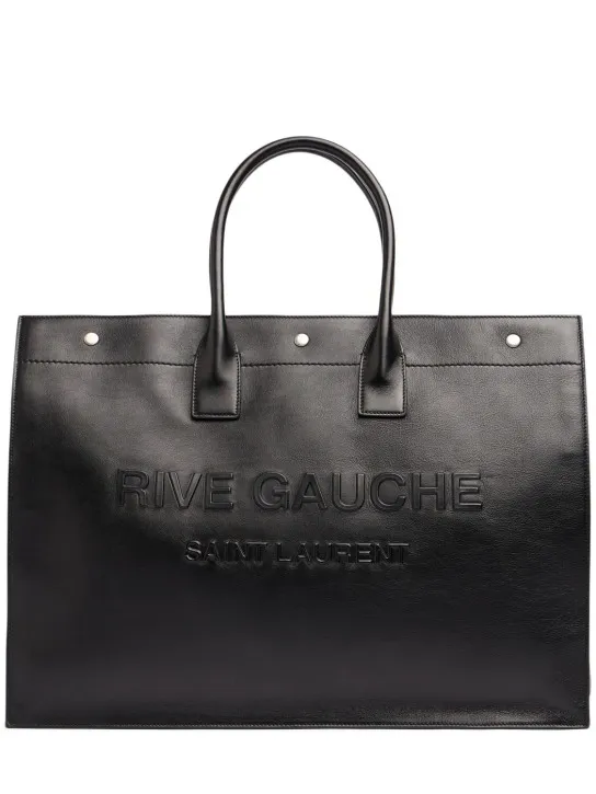 Saint Laurent   Large Rive Gauche leather tote bag 