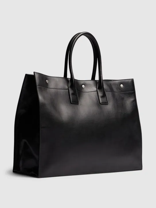 Saint Laurent   Large Rive Gauche leather tote bag 