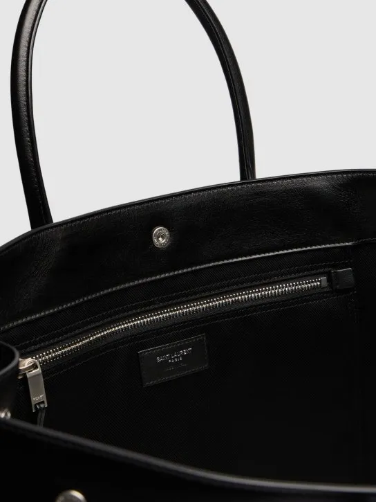 Saint Laurent   Large Rive Gauche leather tote bag 