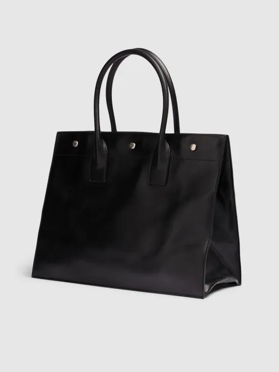 Saint Laurent   Rive Gauche small leather tote bag 