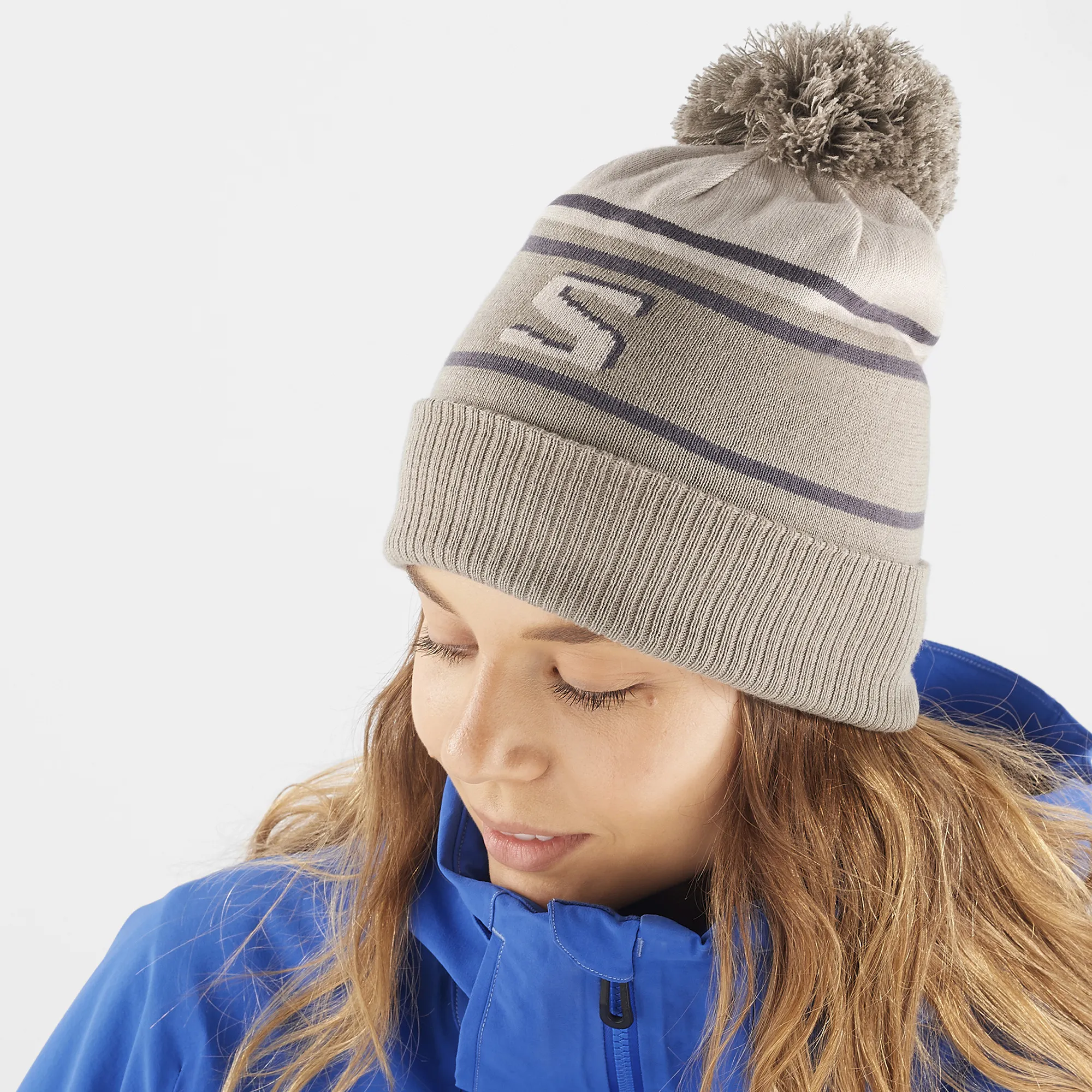 Salomon Heritage Beanie Roasted Cashew/Rainy Day/Periscope | Buy Salomon Heritage Beanie Roasted Cashew/Rainy Day/Periscope here