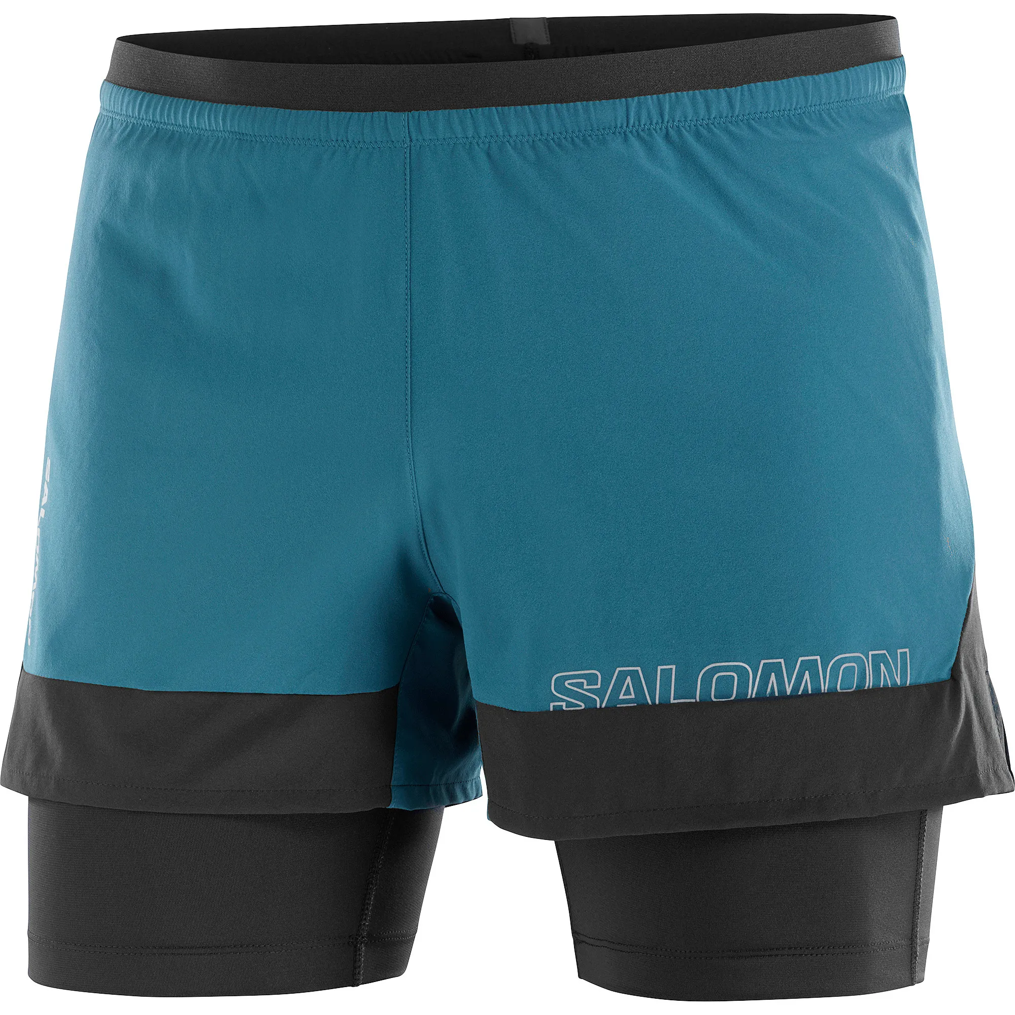 Salomon Men's Cross 2in1 Shorts Deep Dive/Deep Black | Buy Salomon Men's Cross 2in1 Shorts Deep Dive/Deep Black here |