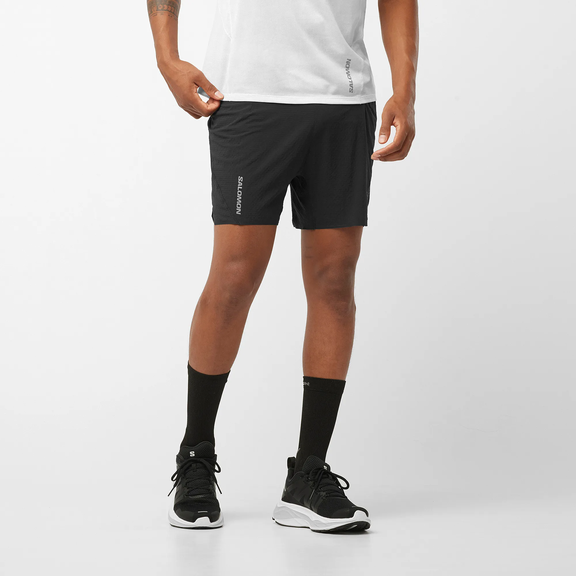 Salomon Men's Sense Aero 5'' Shorts Deep Black | Buy Salomon Men's Sense Aero 5'' Shorts Deep Blac