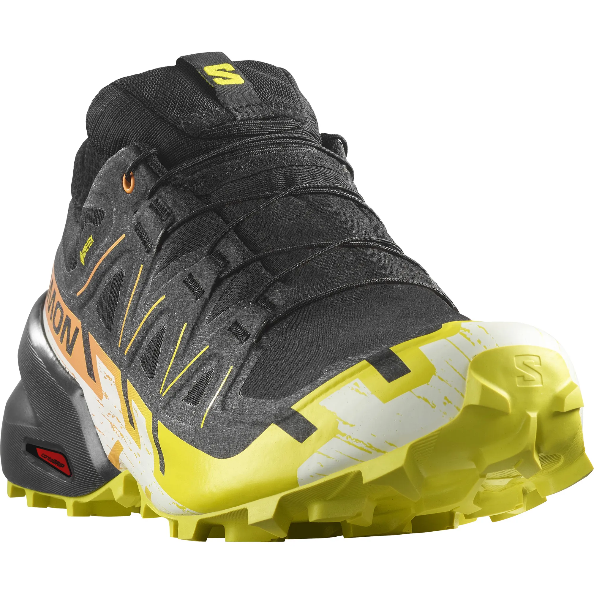 Salomon Men's Speedcross 6 GORE-TEX Black/Sulphur Spring/Bird Of Paradise | Buy Salomon Men's Speedcross 6 GORE-TEX Bl