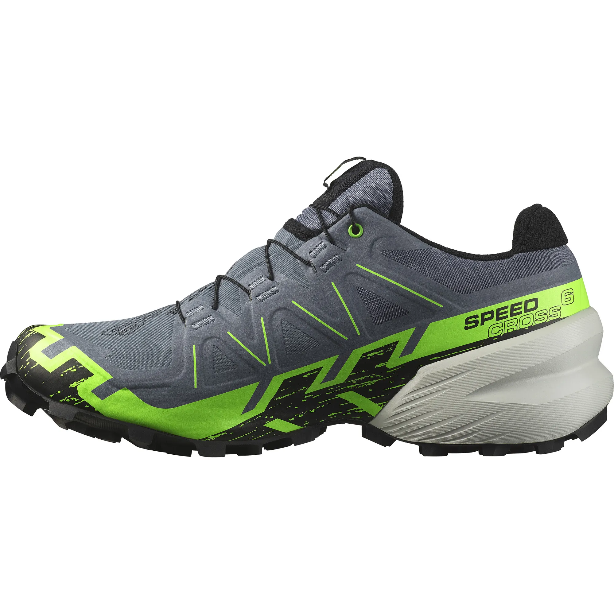 Salomon Men's Speedcross 6 GORE-TEX Flint Stone/Green Gecko/Black | Buy Salomon Men's Speedcross 6 GORE-TEX Flint Ston