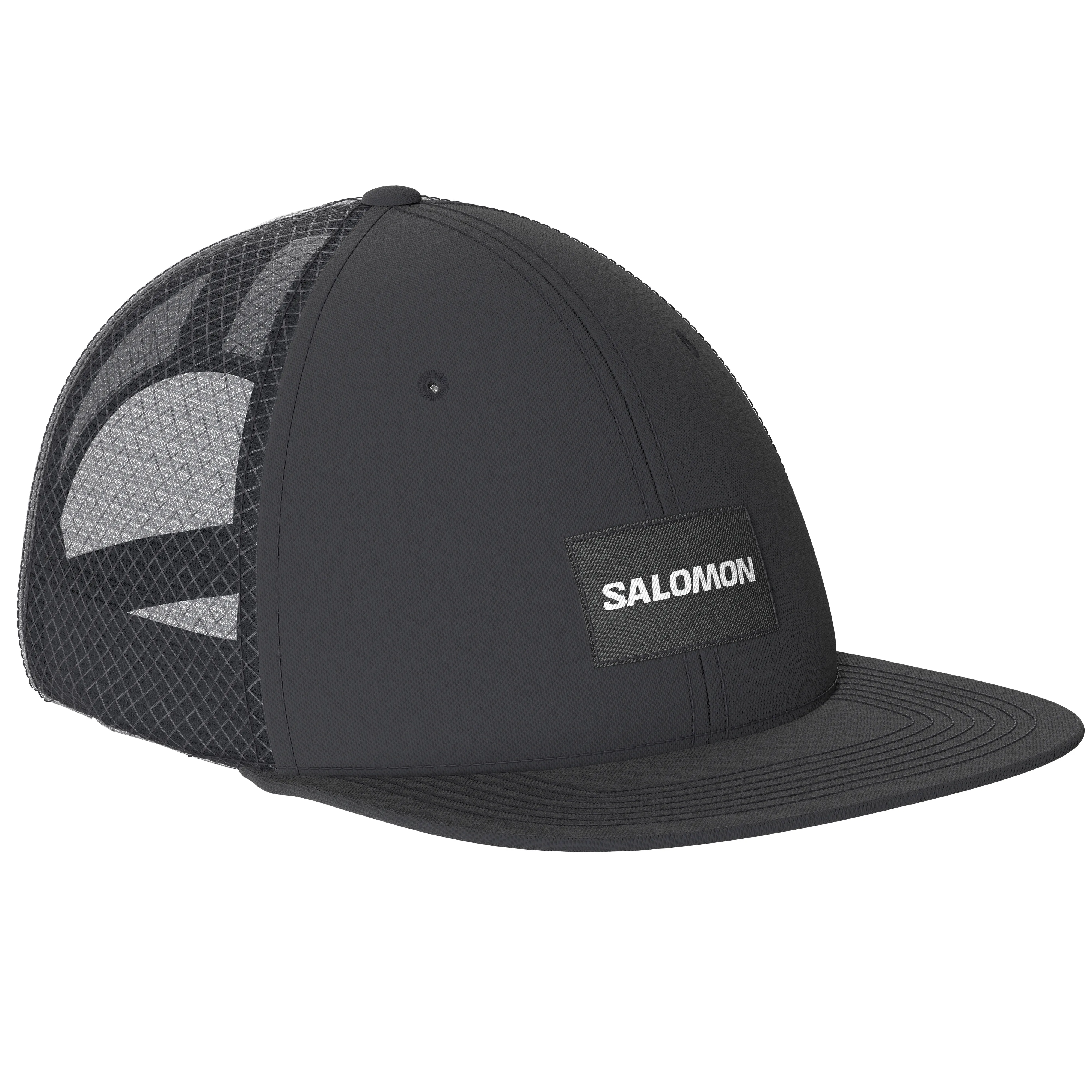 Salomon Trucker Flat Cap Deep Black/Deep Black | Buy Salomon Trucker Flat Cap Deep Black/Deep Black here | Outnorth