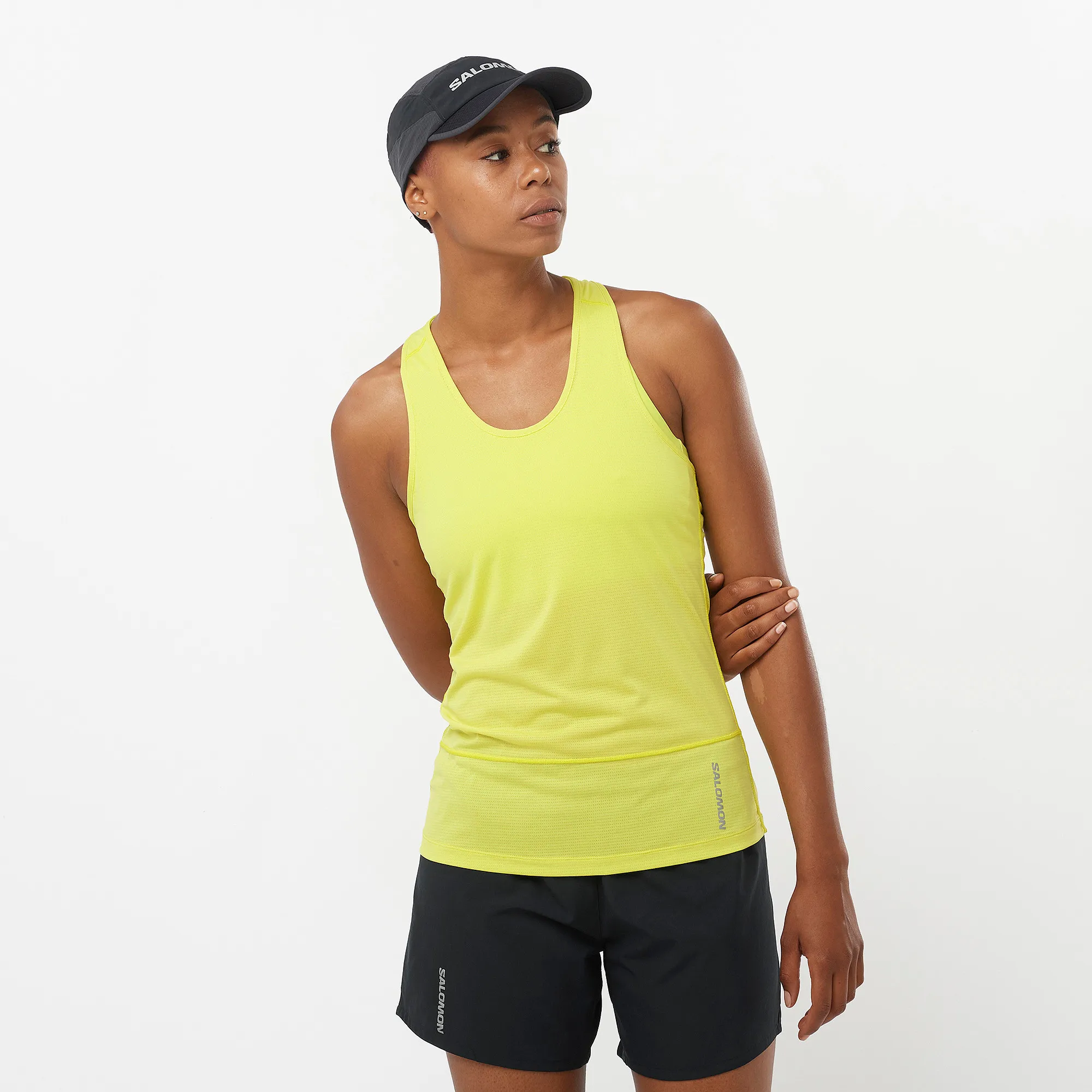 Salomon Women's Cross Run Tank Top Sulphur Spring | Buy Salomon Women's Cross Run Tank Top Sulphur Spring here | Outno