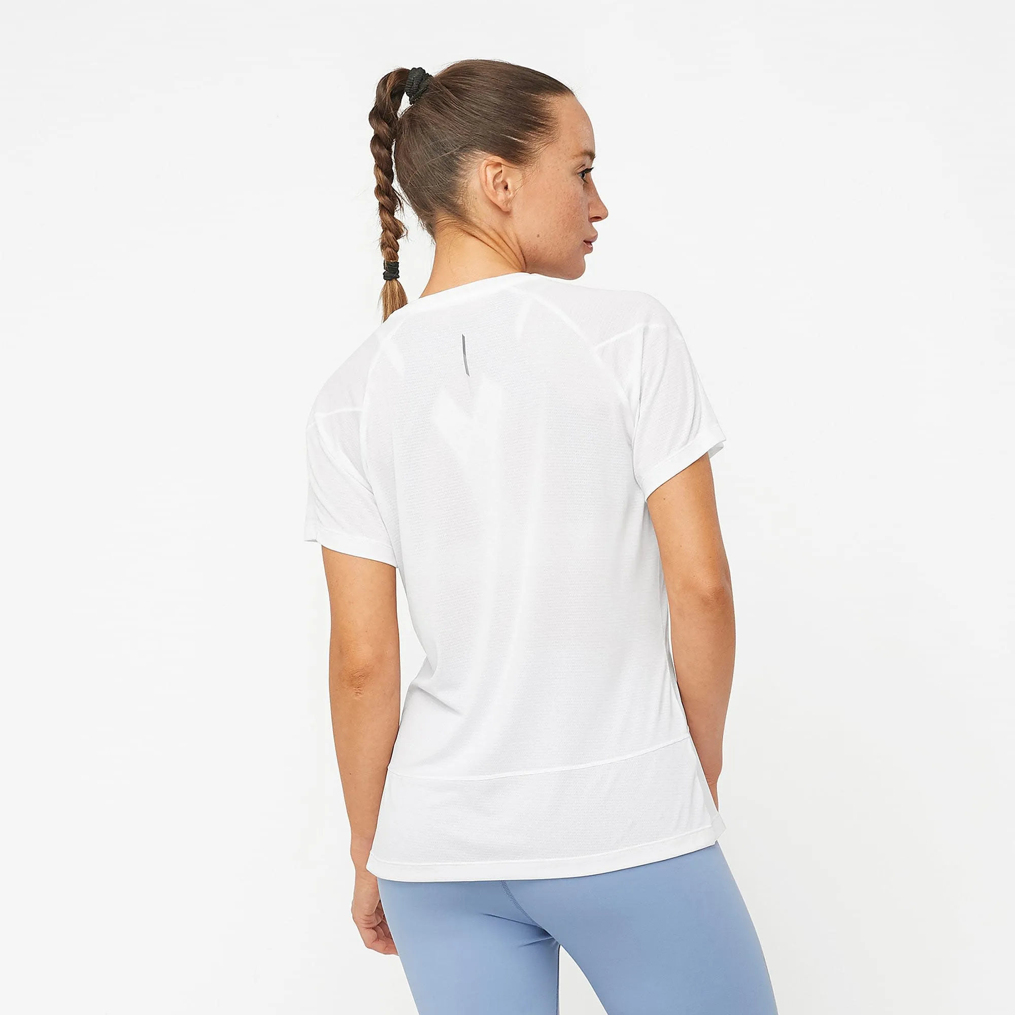 Salomon Women's Cross Run Tee White | Buy Salomon Women's Cross Run Tee White here | Outnorth