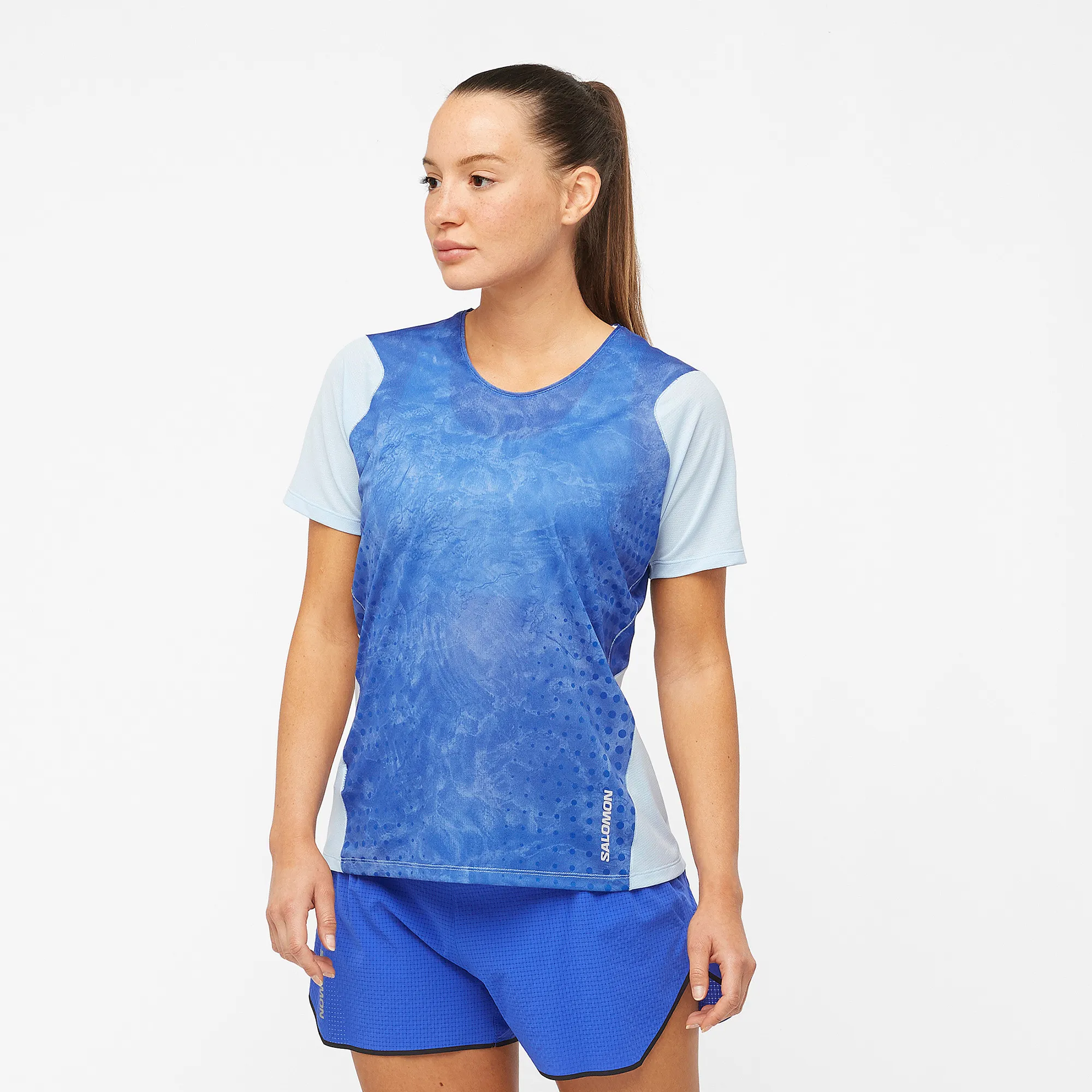 Salomon Women's Sense Aero SS Tee Chambray Blue/Surf The Web | Buy Salomon Women's Sense Aero SS Tee Chambray Blue/Sur