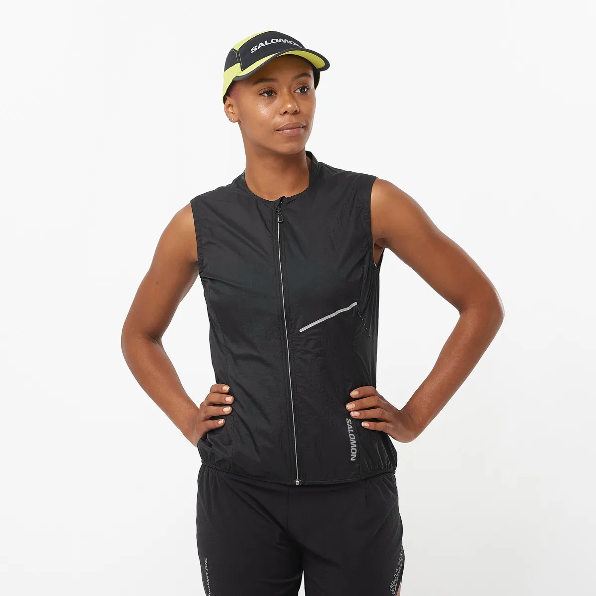 Salomon Women's Sense Aero Wind Vest Deep Black | Buy Salomon Women's Sense Aero Wind Vest Deep Black here | Outnorth