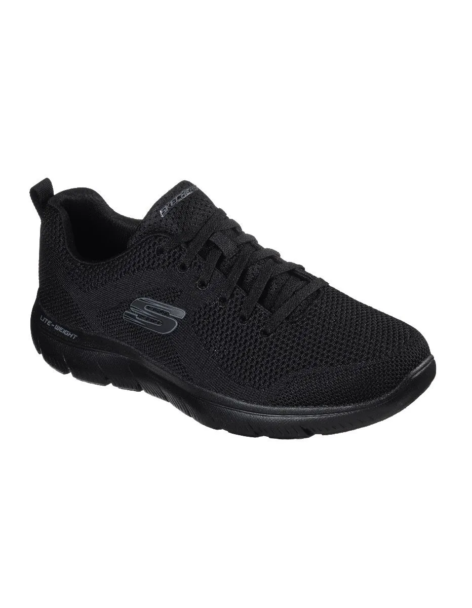 Skechers Summits Brisbane Trainers Black Textile