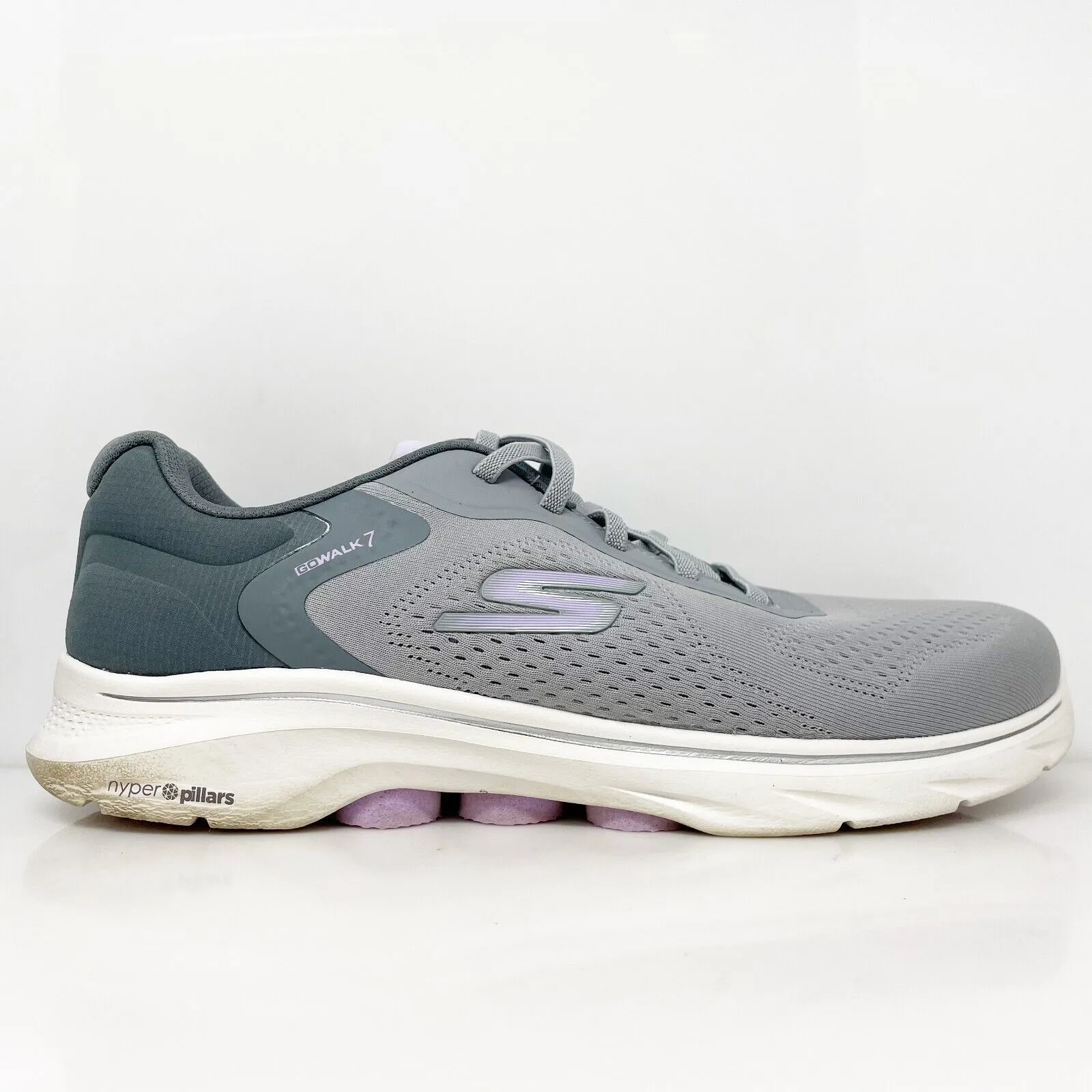 Skechers Womens Go Walk 7 125215 Gray Running Shoes Sneakers Size 11