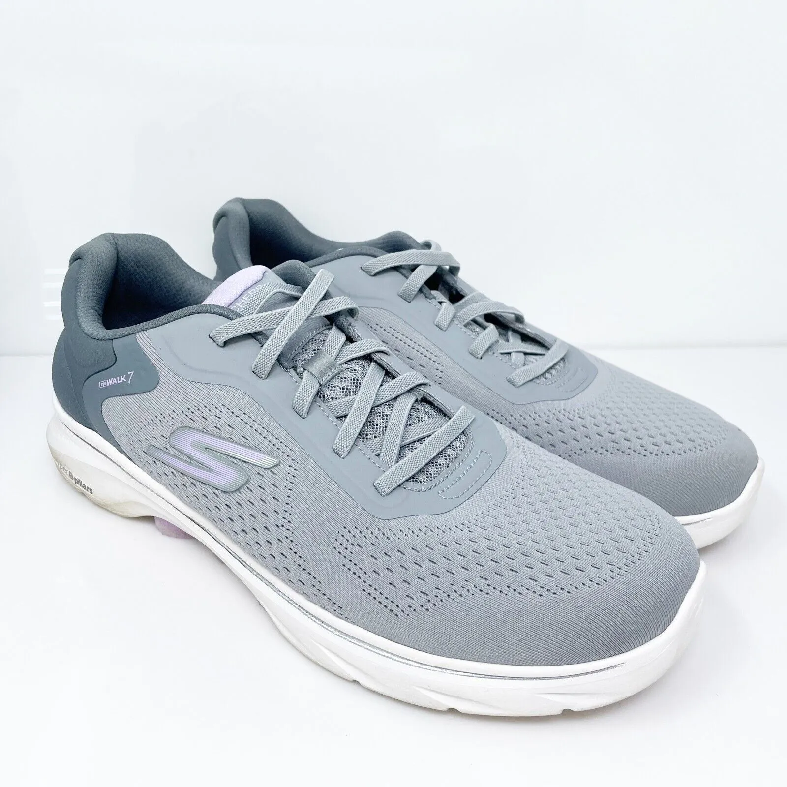 Skechers Womens Go Walk 7 125215 Gray Running Shoes Sneakers Size 11