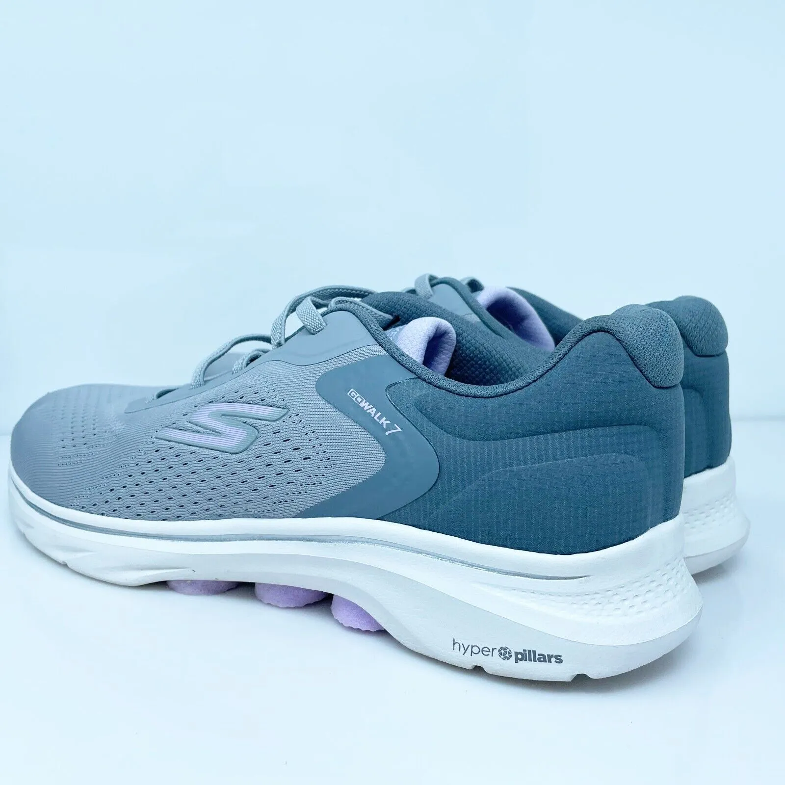 Skechers Womens Go Walk 7 125215 Gray Running Shoes Sneakers Size 11