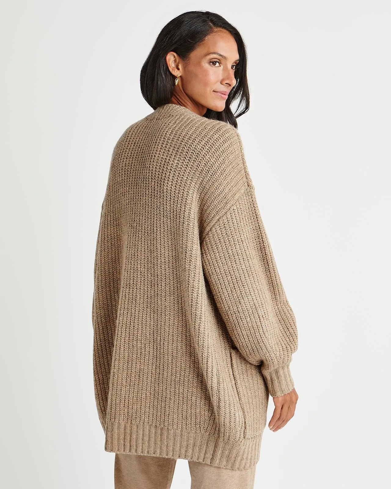 Splendid x Cella Jane Cashblend Open-Front Cardigan