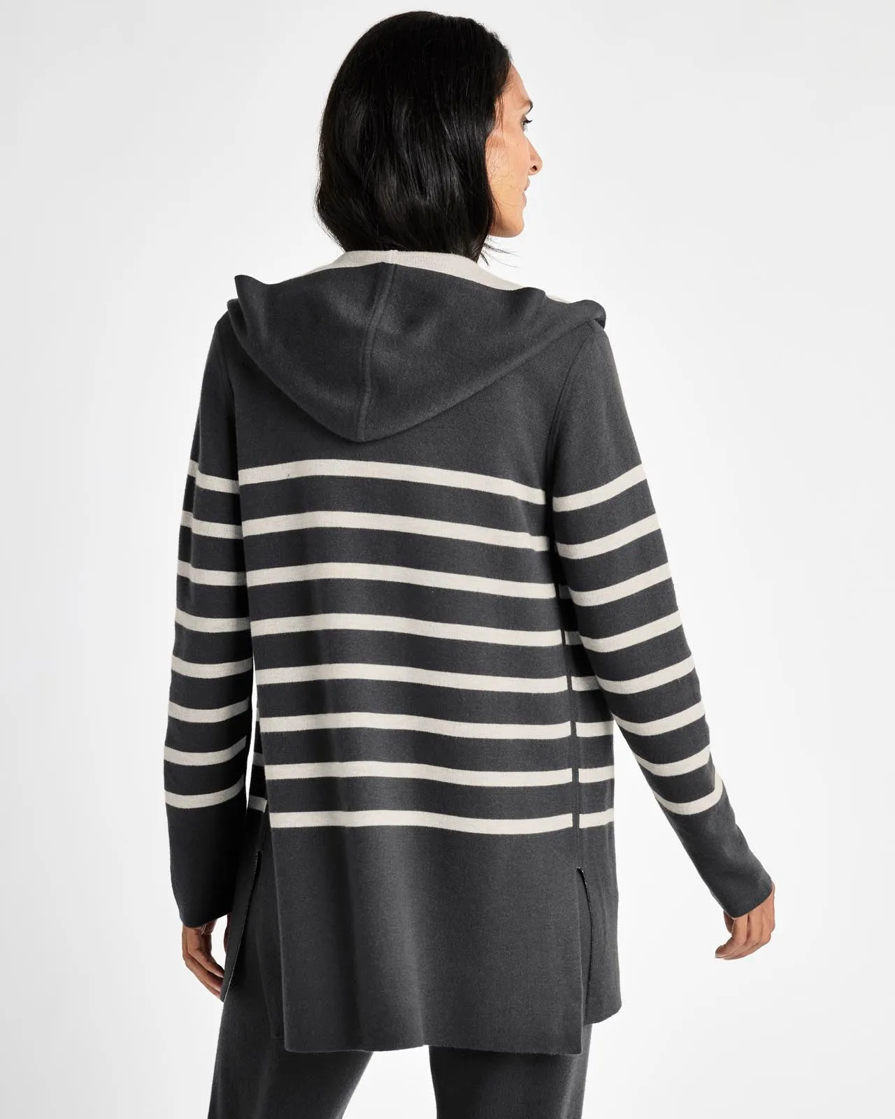 Sydney Cashblend Stripe Reversible Cardigan