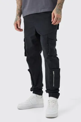 Tall Multi Cargo Pocket Cuffed Pants