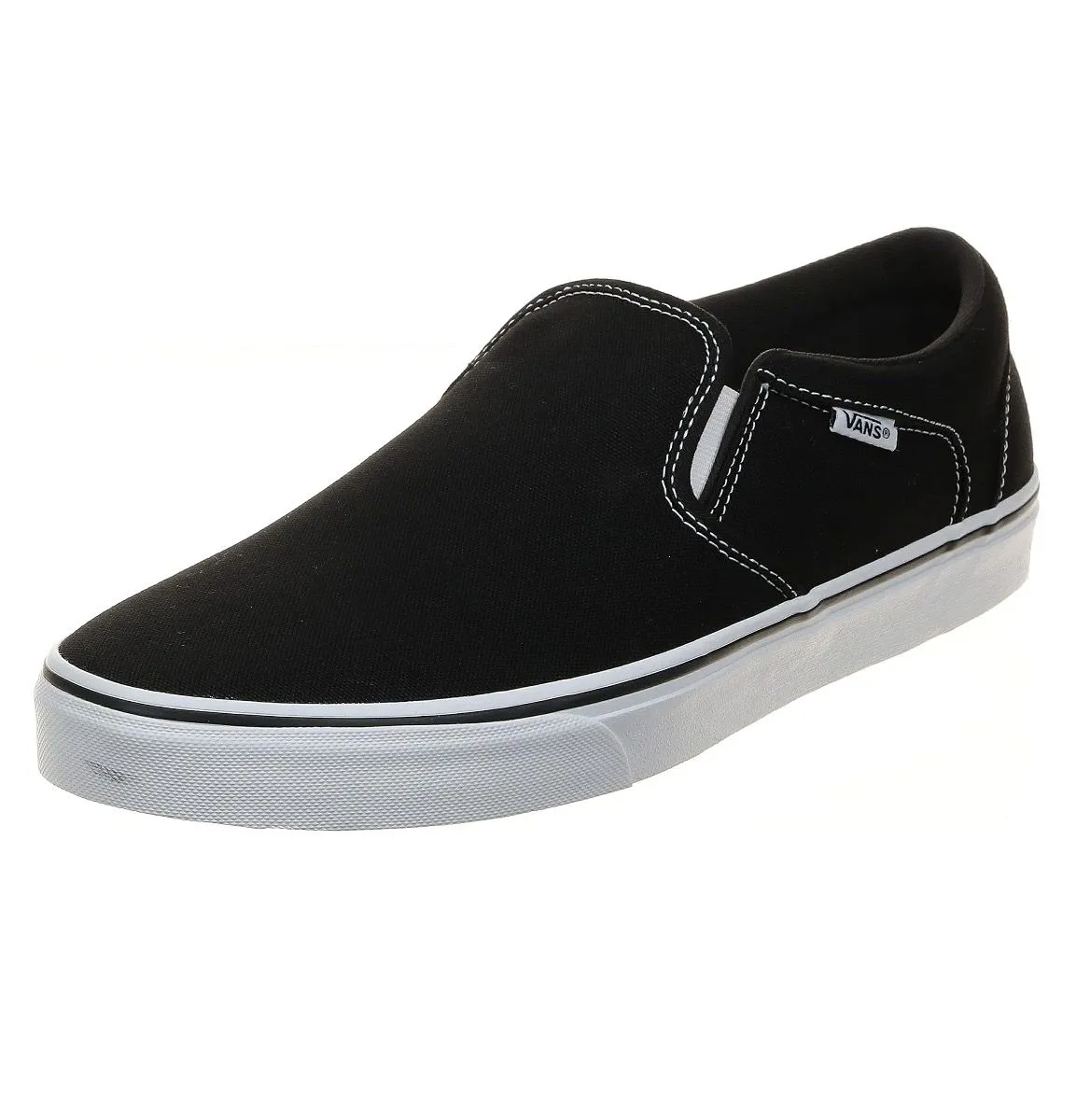 VANS Canvas Slip On Asher Trainers Black/White