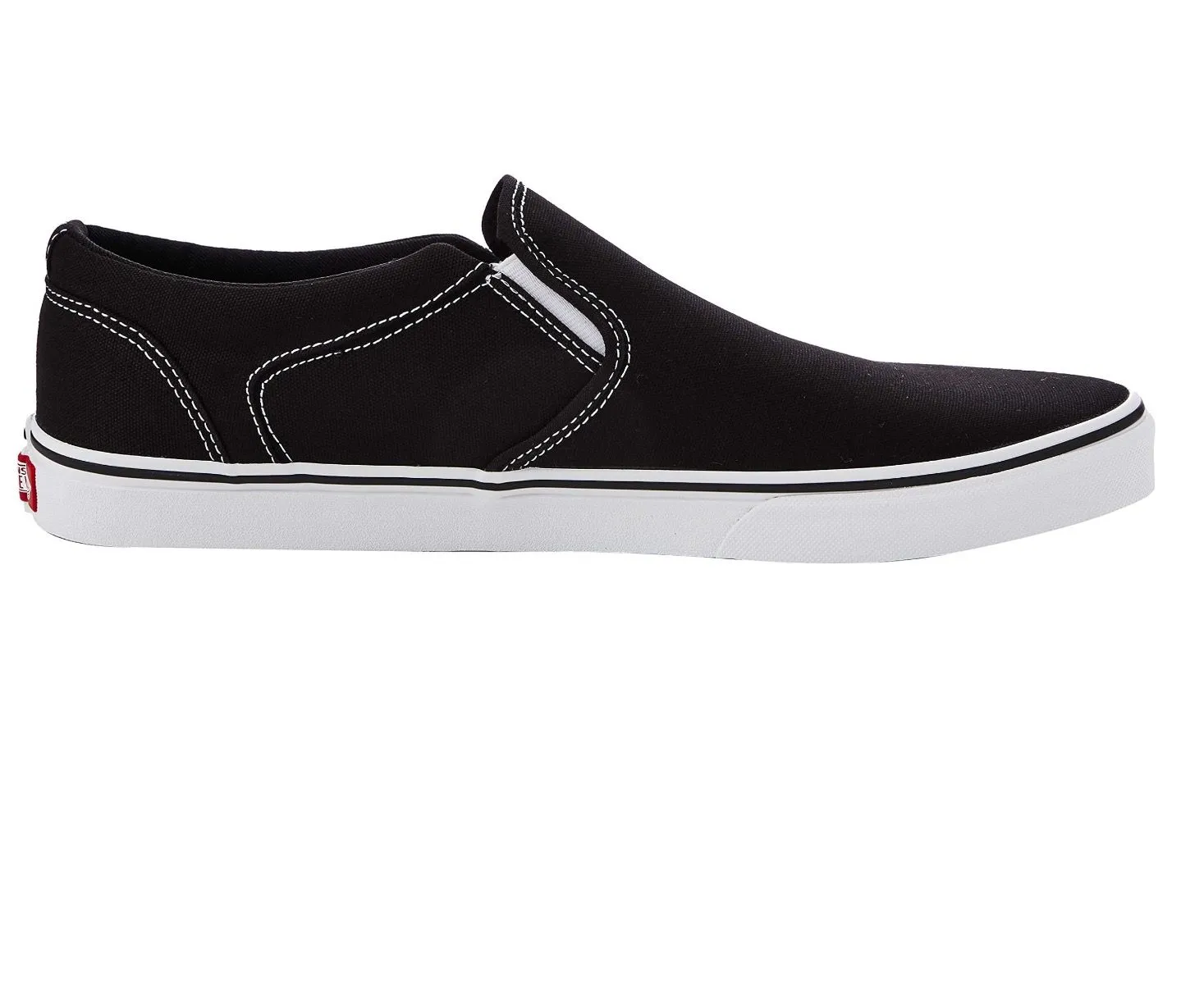 VANS Canvas Slip On Asher Trainers Black/White